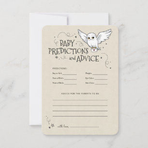 Harry Potter - Hedwig Baby Predictions & Advice Invitation