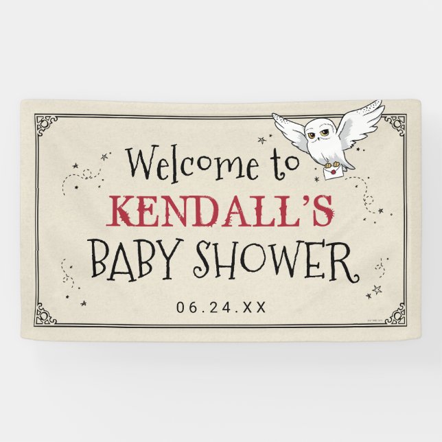 Harry Potter | Hedwig Baby Shower Banner (Horizontal)