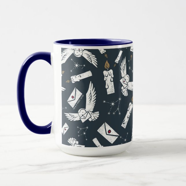 HARRY POTTER™ Hedwig Delivering Letters Pattern Mug (Left)