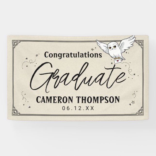 Harry Potter | Hedwig Graduation Banner (Horizontal)