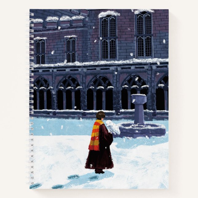 HARRY POTTER™ & Hedwig in HOGWARTS™ Courtyard Notebook (Front)