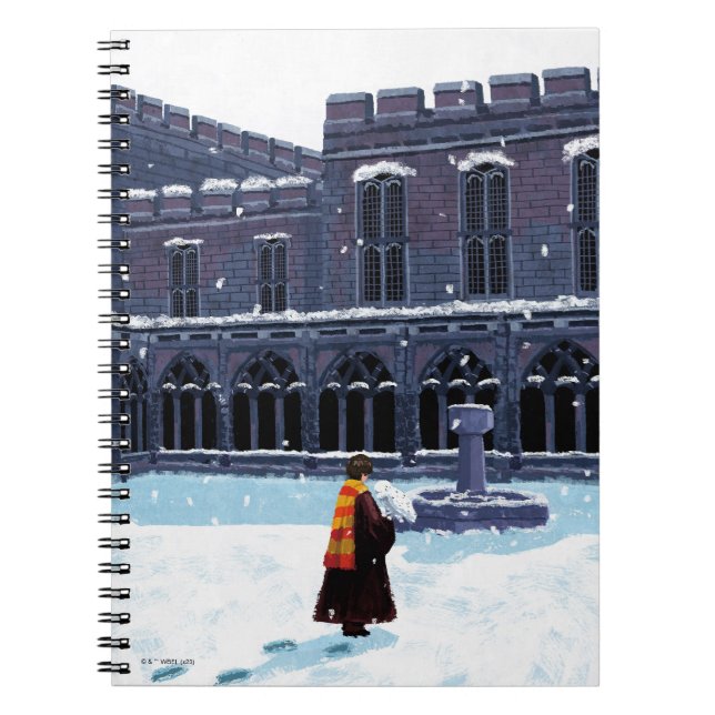 HARRY POTTER™ & Hedwig in HOGWARTS™ Courtyard Notebook (Front)