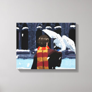 HARRY POTTER™ & Hedwig in the Snow Canvas Print