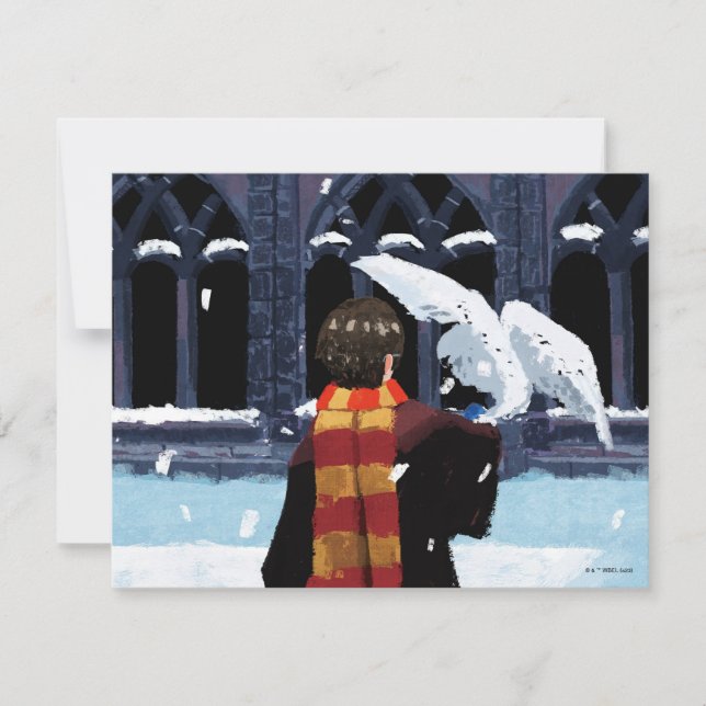 HARRY POTTER™ & Hedwig in the Snow Card (Front)
