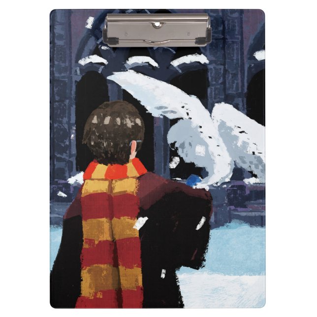 HARRY POTTER™ & Hedwig in the Snow Clipboard (Front)