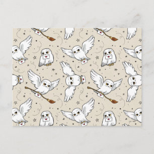 Harry Potter   Hedwig Pattern Postcard