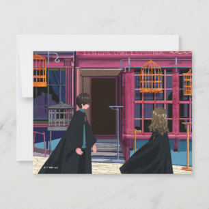 HARRY POTTER™ & Hermione at Eeylops Owl Emporium Card