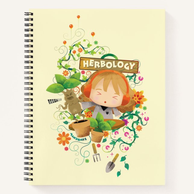 Harry Potter | Hermione Herbology Class Graphic Notebook (Front)