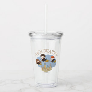 HARRY POTTER™, Hermione, & Ron Fly Over HOGWARTS™ Acrylic Tumbler