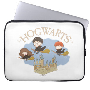 HARRY POTTER™, Hermione, & Ron Fly Over HOGWARTS™ Laptop Sleeve