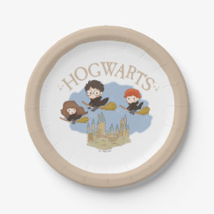 HARRY POTTER™, Hermione, & Ron Fly Over HOGWARTS™ Paper Plate