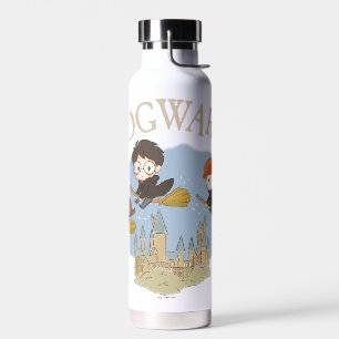 HARRY POTTER™, Hermione, & Ron Fly Over HOGWARTS™ Water Bottle