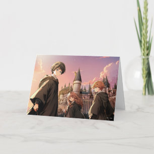 HARRY POTTER™ Hermione & Ron HOGWARTS™ Anime Scene Card