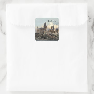 Harry Potter Hogwarts Baby Shower Thank You Square Sticker