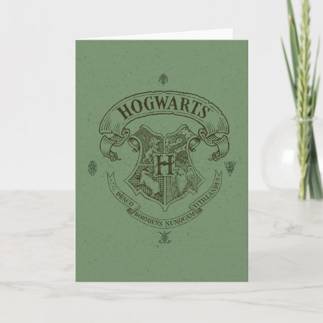 Harry Potter | Hogwarts Banner Crest Card (Front)