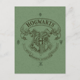 Harry Potter Hogwarts Banner Crest Postcard