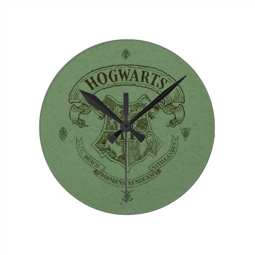 Image of Harry Potter | Hogwarts Banner Crest Round Clock