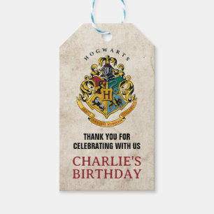 Harry Potter Hogwarts Birthday Thank You Favour Gift Tags