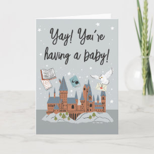 Harry Potter   Hogwarts Castle Baby Shower Card