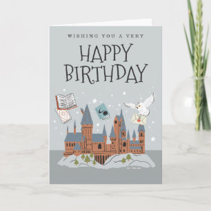 Harry Potter   Hogwarts Castle Birthday Card
