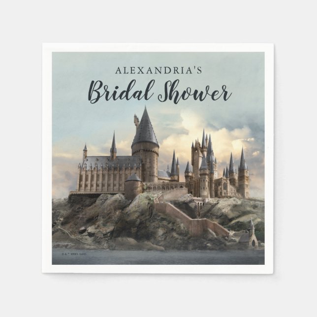 Harry Potter | Hogwarts Castle Bridal Shower Napkin (Front)