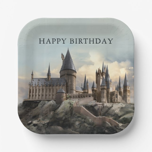 Harry Potter | Hogwarts Castle Daytime Paper Plate (Front)