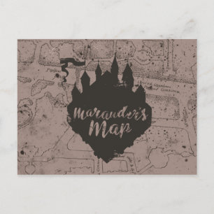 Harry Potter   HOGWARTS™ Castle Marauder's Map Postcard
