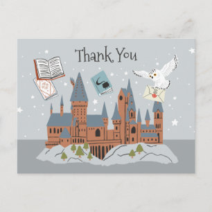 Harry Potter   Hogwarts Castle Thank You Postcard