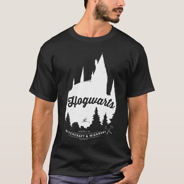 Harry Potter | HOGWARTS™ Castle Typography T-Shirt (Front)