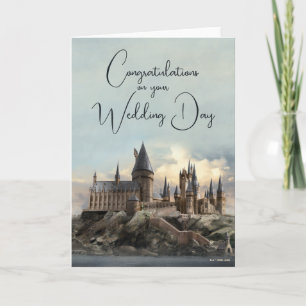 Harry Potter   Hogwarts Castle Wedding Card