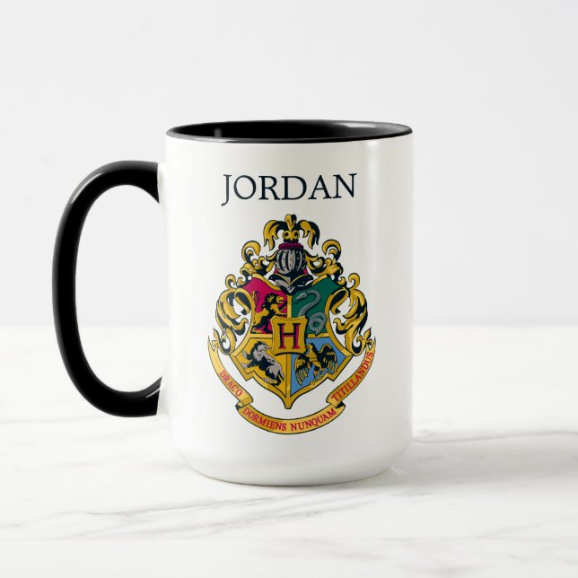 Harry Potter | Hogwarts Crest | Add Your Name Mug (Left)