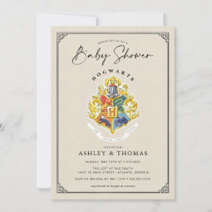Harry Potter   Hogwarts Crest Baby Shower Invitati Invitation