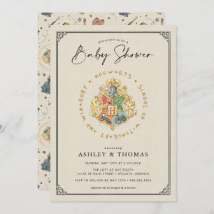 Harry Potter   Hogwarts Crest Baby Shower Invitation