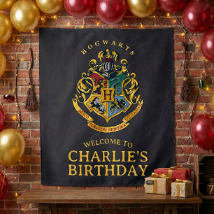 Harry Potter Hogwarts Crest Birthday Tapestry