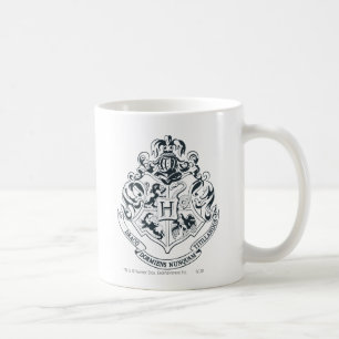 Harry Potter Hogwarts Crest - Black and White Coffee Mug