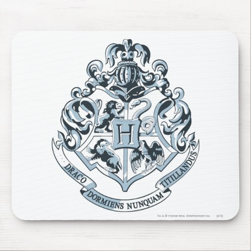 Image of Harry Potter | Hogwarts Crest - Blue Mouse Mat