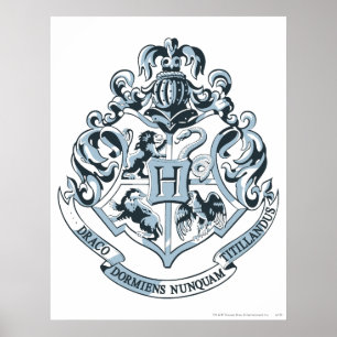 Harry Potter Hogwarts Crest - Blue Poster