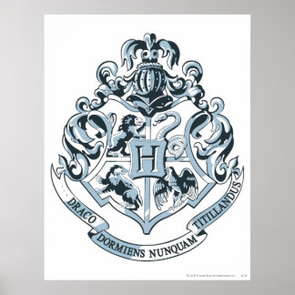 Harry Potter | Hogwarts Crest - Blue Poster