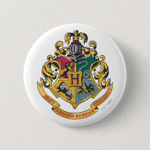 Harry Potter Hogwarts Crest - Full Colour 6 Cm Round Badge