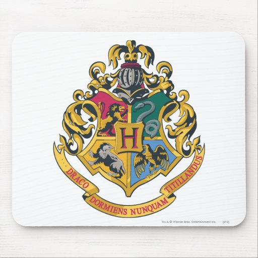 Image of Harry Potter | Hogwarts Crest - Full Colour Mouse Mat