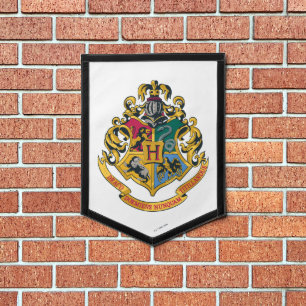 Harry Potter   Hogwarts Crest - Full Colour Pennant
