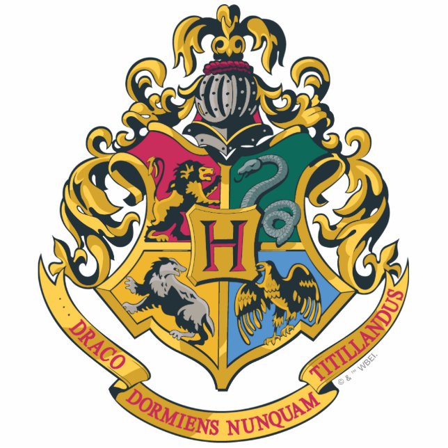 Harry Potter | Hogwarts Crest - Full Colour Photo Sculpture Key Ring (Front)