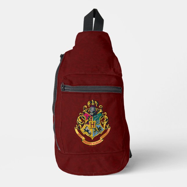 Harry Potter | Hogwarts Crest - Full Colour Sling Bag (Front)