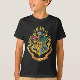 Harry Potter   Hogwarts Crest - Full Colour T-Shirt