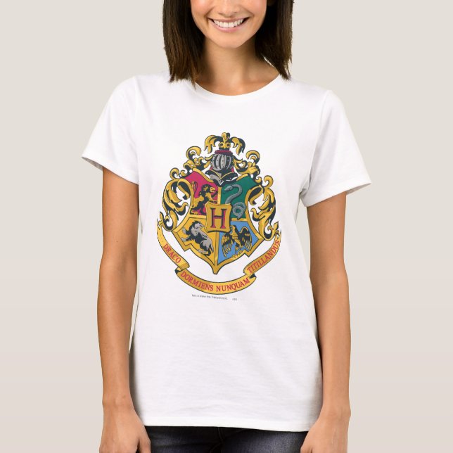 Harry Potter | Hogwarts Crest - Full Colour T-Shirt (Front)