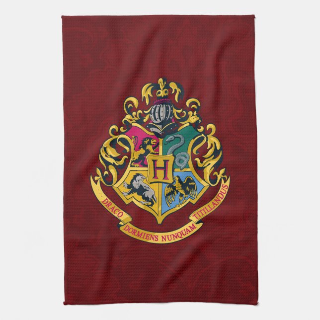 Harry Potter | Hogwarts Crest - Full Tea Towel (Vertical)