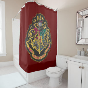 Harry Potter Hogwarts Crest Shower Curtain