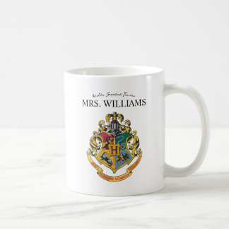 Harry Potter | Hogwarts Crest Teacher Personalise Coffee Mug