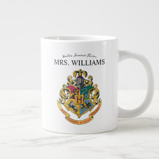 Harry Potter | Hogwarts Crest Teacher Personalise Large Coffee Mug