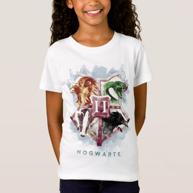 Harry Potter | HOGWARTS™ Crest Watercolor T-Shirt (Front)